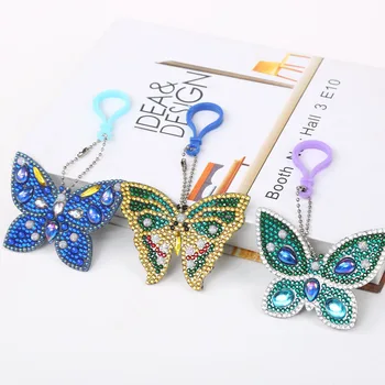 5 ks DIY Plný Vrták Obojstranný Diamond Špeciálne Tvarované Motýľ Diamond Maľovanie Dievča Taška prívesok na Šperky Handmake Dary