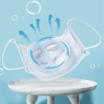 5 KS Dýchanie Konzola 3D Držiak pre Pohodlné Nosenie Vnútorné Podporný Rám Udržiavať Textílie mimo Úst Opakovane Umývateľný H