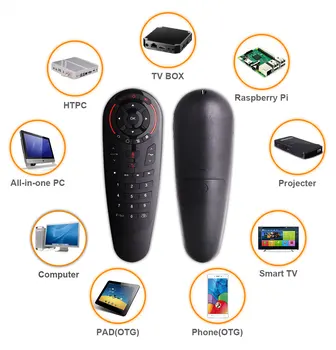 5 ks G30S Vzduchu Myši Google Voice Android Tv Gyro 33 tlačidlá Učenia sa IR Diaľkové ovládanie TV regulátor Vzduchu Diaľkové Myši na Oheň TV