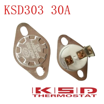 5 ks KSD301/KSD303 90C 90 Stupňov Celzia 30A250V N. C. Normálne Zatvorené Keramiky Teplotný Spínač, Termostat spínača