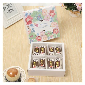 5 ks Mini Mooncake Papierovej Darčekovej krabičke Transparentné Okno Candy Cookies Cake Box Svadobné Prospech Darčeková Taška Baby Sprcha Party Decor
