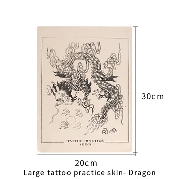 5 ks Tetovanie Praxi Pokožky Dragon Dizajn, Kozmetické Permanentného make-upu Praxi Falošné Kože Pre Začiatočníkov Tetovanie príslušenstvo