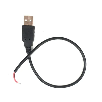5 ks USB Konektor Konektor pre Adaptér s 32 cm Drôtu pre LED Pásy, LED Svetlá String DIY 5V DC Konektor USB 2.0 Zásuvka Elektroinštalácie