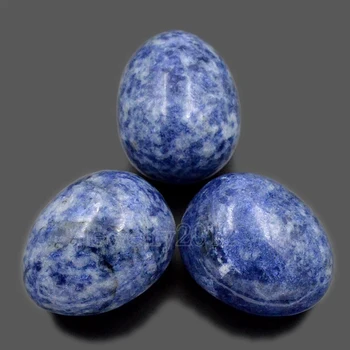 5 ks/Veľa Prírodných 13 Blue Spot Jaspis Klenot kameň Vajcia Krištáľovo Liečenie Oblasti Masáž Rock 20 mm 30 mm 35 mm Prst Veľkoobchod
