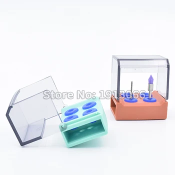 5 KS Vysokej kvality 4 diery endo box pre RA diamond bur Opravy box Výsadbu endodontic box gumy, diamond parkiet