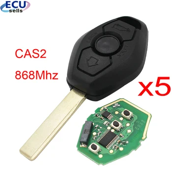 5 KS X 3 Tlačidlá Smart Remote Tlačidlo 868MHz Keyless Fob pre BMW CAS2 5 Séria s ID7944 Čip