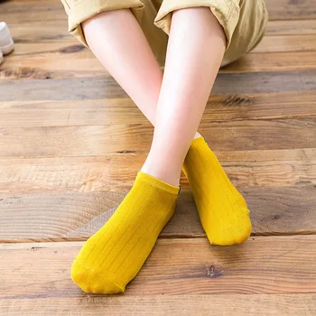 5 Pair/veľa Žien Krátke Ponožky Dámy Ponožky Dievčatá Candy Farby Črievičku Ponožky Ženy Letné Biele Nízky Rez Loď Veľkoobchod Ponožky