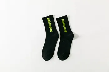 5 pár ponožky ženské športové písmená príliv ponožky módne skateboard bavlnené ponožky hip hop vietor Harajuku calabasas ženy Calcetines
