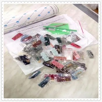 5 tašky/1000pcs,5D DIY Diamond Výšivky Diamond Maľovanie Cross Stitch Štvorcové alebo okrúhle korálky,farba číslo 3855-B5200,ZC100