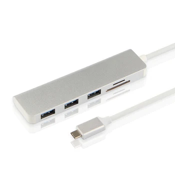5-v-1 Typ-C HUB Aluminiu Zliatiny USB napájací Adaptér USB 3.0 Port SD Kariet Pre Chuwi Hi10 X UBook Pro X Hi10x 10.1