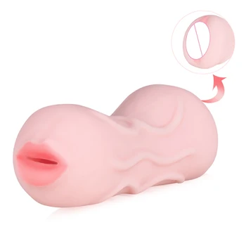 5 Štýl Muž Masturbator pohár Realistické Ústne 3D Deep Throat s Jazykom Sexuálne Hračky pre Mužov, Umelé Vagíny, Orálny Sex Zadok Análny plug