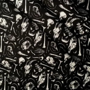 50*145 Ghost Znak Vytlačené Poly Bavlnená Tkanina pre Tkanivo Detský bytový Textil pre Quiliting Patchwork Svadobné Šaty,1Yc15877