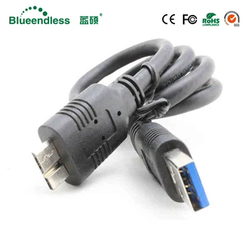 50 cm USB 3.0 A-Micro B kábel usb 3.0 predlžovací kábel dátový riadok pre Bezdrôtové zariadenia a MP3, MP4 prehrávač, fotoaparát