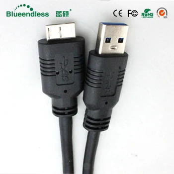 50 cm USB 3.0 A-Micro B kábel usb 3.0 predlžovací kábel dátový riadok pre Bezdrôtové zariadenia a MP3, MP4 prehrávač, fotoaparát