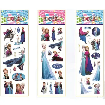 50 ks Disney Mrazené 1 a 2 Elsa a Anna Princezná scrapbooking pre deti izby dekor denník notebook dekorácie hračka 3D nálepka