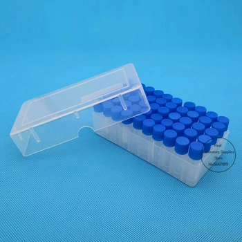 50 kusov plastových 1.8 ml zmrazenie trubice + jeden kus 50 otvory plastové Zmrazenie trubice úložný box pre experiment