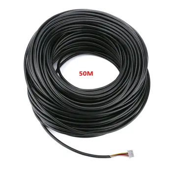 50 M 2.54*4P 4 drôt, kábel pre video interkom Farebné Video Dvere, Telefón, zvonček káblové Komunikačný kábel