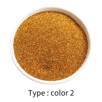 50g Tmavé Gold Glitter Pigment práąkovou Farbou Práškového Laku na Nechty, Ozdoby Laku Umenie