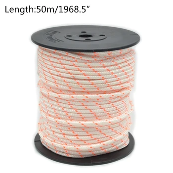 50m 3 mm Nylon Vytiahnuť Starter Lano Recoil naštartovaním Kábel pre 430/520 Zastrihávač Fréza motorové píly a Kosačky na Trávu Motora