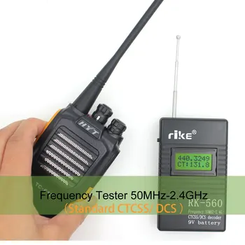 50MHz-2.4 GHz Prenosné Ručné Frequency Counter RK560/RK-560 DCS CTCSS Rádio Tester RK-560 Merač Frekvencie