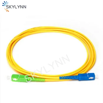 50PCS 1 Meter Dĺžky SC/APC a SC/UPC Konektorom SM G652D 3.0 MM SX Core Žltá LSZH Bunda Optický Patch Kábel Pre Telekomunikácie