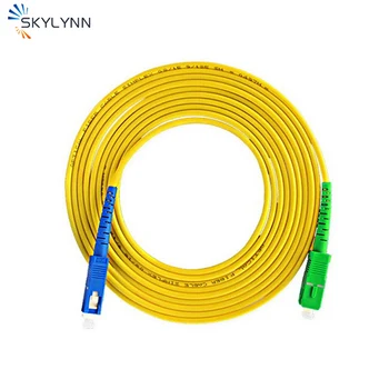 50PCS 1 Meter Dĺžky SC/APC a SC/UPC Konektorom SM G652D 3.0 MM SX Core Žltá LSZH Bunda Optický Patch Kábel Pre Telekomunikácie