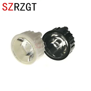 50pcs LED objektív pre 1W 3w LED light black white držiteľ 20 mm vysoko kvalitné optické šošovky