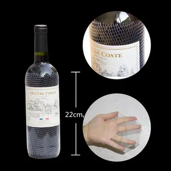 50pcs! Praktické plastové PE fľaša vína, sieťovina, aby sa zabránilo treniu vodu,nápoj balenie dekorácie.
