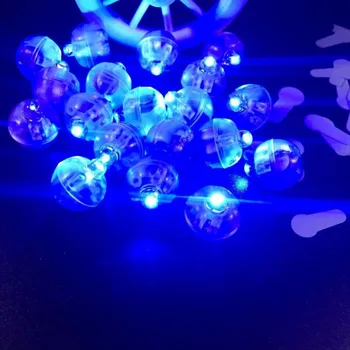 50PCS/Set, Svadobné Party Dekor LED Svietiace Reťazce Vianoce Balóny Svetlá Loptu Flash Malé Modelovanie Žiariace Svetlo Valentína