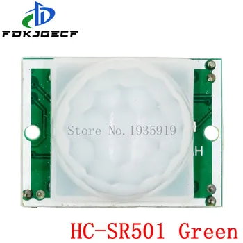 50PCS SR501 HC-SR501 Nastavenie IR Pyroelectric Infračervené PIR modul Snímača Pohybu Detektor Modul pre arduino