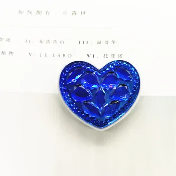 50pcs srdce tvar Bling Diamond láska mobilný telefón skladacie úsek air-bag konzola Držiaka Telefónu Balón podporu pre SmartPhone