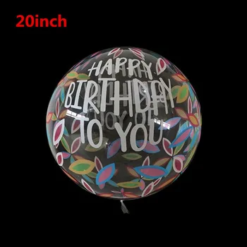 50pcs Transparentné Gule Jasné Balón Hélium Nafukovacie Bobo Balóny Svadby, Narodeniny Dieťa Sprcha Dekorácie Bublina dodávky