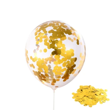 50pcs/veľa 12inch Transparentný Lesk Konfety Latexové Balóny Rose Gold Jasné Romantická Svadba, Narodeniny, Party Dekorácie Deti