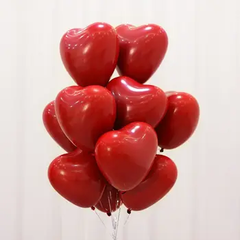 50pcs/veľa Romantických 10 Palcový Láska Srdce Latex Hélium Balóniky Svadobné Dekorácie Globos Valentines Day Happy Birthday Party Ballon