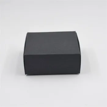 50pcs Čierny/Biely sulfátový Papier Box, Ručne vyrábané Mydlo Box, Šperky alebo Tortu strany prospech box malý papier darčekovej krabičke