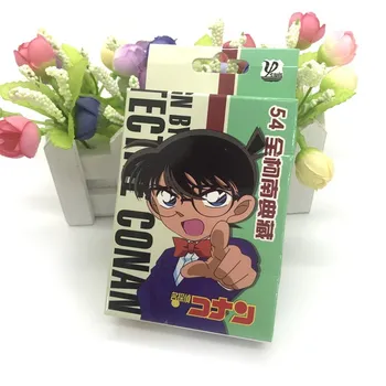 54 Listov/Set Anime Detective Conan Poker Karty Cosplay Doskové Hry, Karty, Pohľadnice Fanúšikov Darček