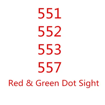 557 série výrobkov Red&Green Dot Sight Puška Rozsahu s 20 mm Železničnej Úchyty pre Airsoft Holografické pohľad RL5-0027