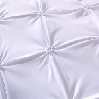 58 Jednoduché jednofarebné posteľná bielizeň Nastaviť Black Obliečky Kryt Nastaví Biely Kráľ, Kráľovná Veľkosť Zlato Deka Šedá Cumlík Zahŕňa 3ks 260x230