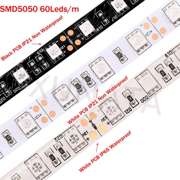 5M Oranžová LED Pásy Svetla, DC12V Flexibilné LED Pásky 2835 5050 Vodotesný Led Stripe Páse s nástrojmi 60leds/m 120Leds/m pre Dekorácie