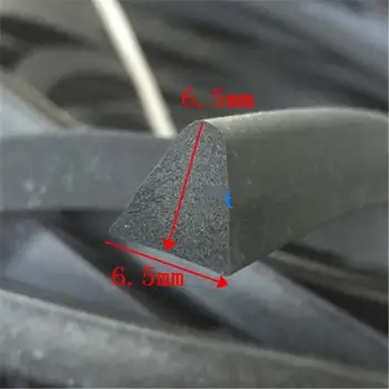 5m trojuholník mäkké pásy vodotesný, prachotesný gumy anti-kolízie hubky pena bar zvukotesné pásy zariadenia tesniaci pás