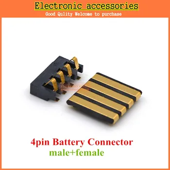 5pair 4pin batéria konektor samec+samica konektor Vnútorné Batérie Klip Kontakt náhradný Konektor pre všetky účely