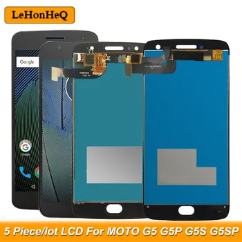5Piece/veľa LCD Na Motorola MOTO G5 G5 Plus G5S G5S Plus XT1670 XT1685 XT1803 XT1792 LCD Displej dotykový displej digitalizátorom. montáž
