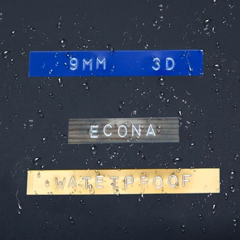 5PK 9MM 3D Razba Pásky, Plastové 3D Razba Označenie Páskou Biele na Zlato, Kompatibilný pre Dymo Razba Label Maker Motex E101