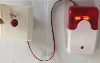 5V 103 Emmergency Alarm kit Káblové Strobo Siréna Odolné Zvuk Červená Modrá Oranžová Biela Blikajúce Svetlo pre Domáce Bezpečnostný Alarm Systém