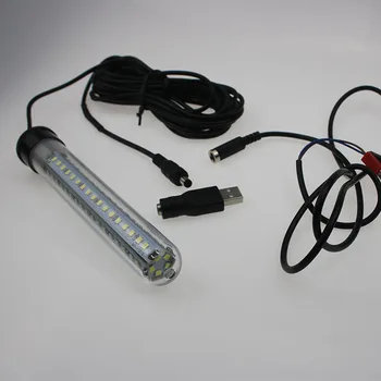5V 12V 6.5 W USB Podvodné Nočný Rybolov Ľahké Nepremokavé Loď Ponorné Ultra Svetlé s vypínačom Rybárske Príslušenstvo Mdt