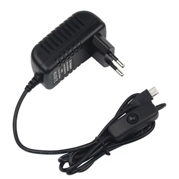 5V 3A Napájanie Nabíjačky AC Adaptér Micro USB Kábel s Power On/Off Prepínač Pre Raspberry Pi 3 pi pro Model B B+ Plus