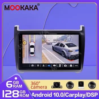 6+128 GB GPS Navigáciu, Android 10.0 rádio prehrávač Pre Volkswage Polo Sedan 2008 -Auto Video Prehrávač, Stereo Hlava Jednotky Carplay