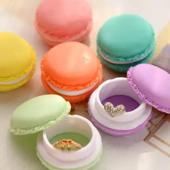6 Ks/veľa Mini Candy Farby Macaron Úložný Box Candy Organizér Na Šperky, Náušnice Základných Životných