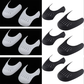 6 pár čierne biele topánky starostlivosti príslušenstvo muž obuvi, obuv štíty chránič Veľké Veľkosť