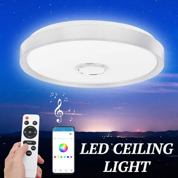 60W Moderné LED Stropné svietidlo Domov Osvetlenie APP a Diaľkové Ovládanie Hudby Svetlo Spálňa Smart Stropné Svietidlo Stmievateľné Farby